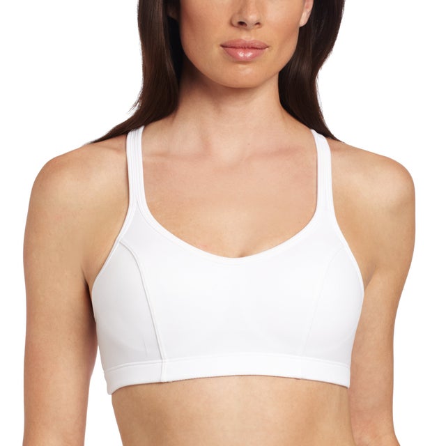 Champion Womens Absolute Shape Sports Bra with SmoothTec Band, XS, White 